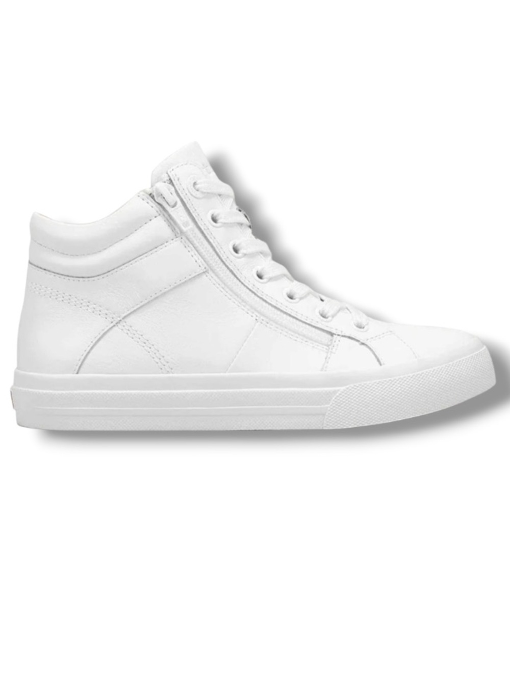 Taos Women’s Winner White Leather High Top Sneakers NWOT